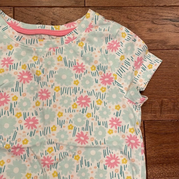 Cat & Jack Girls Short-Sleeve Flowered T-Shirt - Size M (8) - Picture 14 of 16